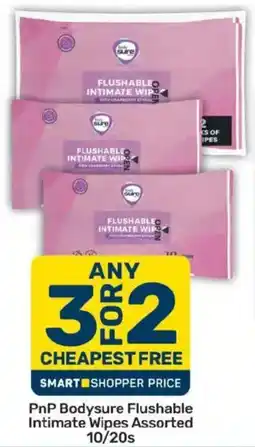 Pick n Pay PnP Bodysure Flushable Intimate Wipes Assorted offer