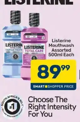 Pick n Pay Listerine Mouthwash Assorted offer
