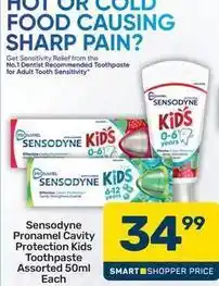 Pick n Pay Sensodyne - pronamel cavity protection kids toothpaste offer
