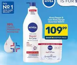 Pick n Pay Nivea - repair & care body lotion offer