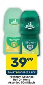 Pick n Pay Mitchum advance roll on mens offer