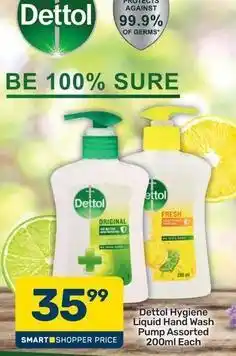 Pick n Pay Dettol - liquid hand wash pump assorted offer