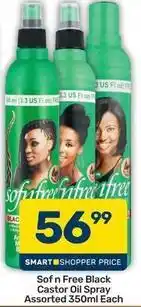 Pick n Pay Sof n free black castor oil spray offer