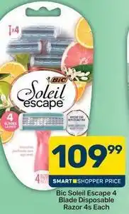 Pick n Pay Bic - soleil escape 4 blade disposable razor offer