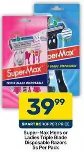 Pick n Pay Triple blade disposable razors offer