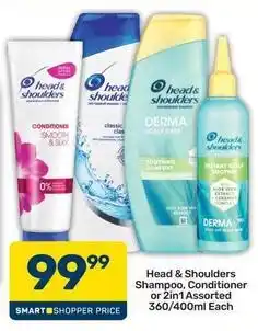 Pick n Pay Head & shoulders - shampoo, conditioner or 2in1 assorted offer
