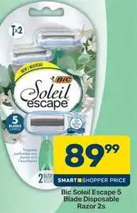 Pick n Pay Bic - soleil escape 5 blade disposable razor 2s offer