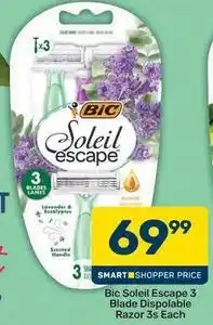 Pick n Pay Bic - soleil escape 3 blade disposable razor offer