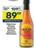 Pick n Pay Mimosa sparkling spritzer offer