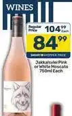 Pick n Pay Jakkalsvlei pink or white moscato offer