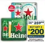 Pick n Pay Heineken - lager or silver offer