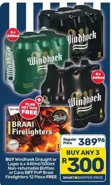 Pick n Pay Windhoek - draught lager offer