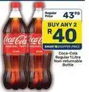 Pick n Pay Coca cola - regular 1 litre non-returnable bottle offer