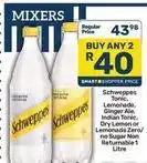 Pick n Pay Schweppes - mixers offer