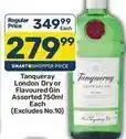 Pick n Pay Tanqueray - london dry or flavoured gin offer
