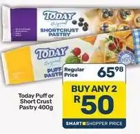 Pick n Pay Today - puff or short crust pastry offer