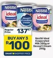 Pick n Pay Nestlé - evaporated milk or dessert cream offer