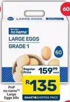 Pick n Pay Hypermarket Large eggs grade 1 60s offer