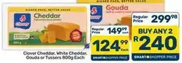 Pick n Pay Hypermarket Clover - cheddar, white cheddar, gouda or tussers offer