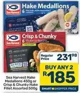 Pick n Pay Hypermarket Sea harvest - hake medallions or crisp & chunky hake fillet offer