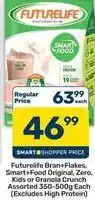 Pick n Pay Hypermarket Futurelife - bran+flakes, smart+food original, zero, kids or granola crunch assorted offer