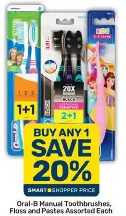 Pick n Pay Oral-B Manual Toothbrushes, Floss and Pastes Assorted offer