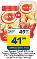 Pick n Pay Hypermarket Nola - original, sweet & creamy, creamy style or tangy mayonnaise offer