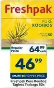 Pick n Pay Hypermarket Freshpak - pure rooibos tagless teabags 80s offer
