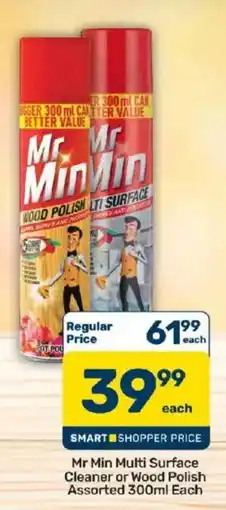 Pick n Pay Mr Min Multi Surface Cleaner or Wood Polish Assorted offer