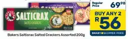 Pick n Pay Bakers Salticrax Salted Crackers Assorted offer