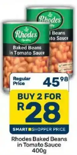 Pick n Pay Rhodes Baked Beans in Tomato Sauce offer