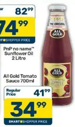 Pick n Pay All Gold Tomato Sauce offer