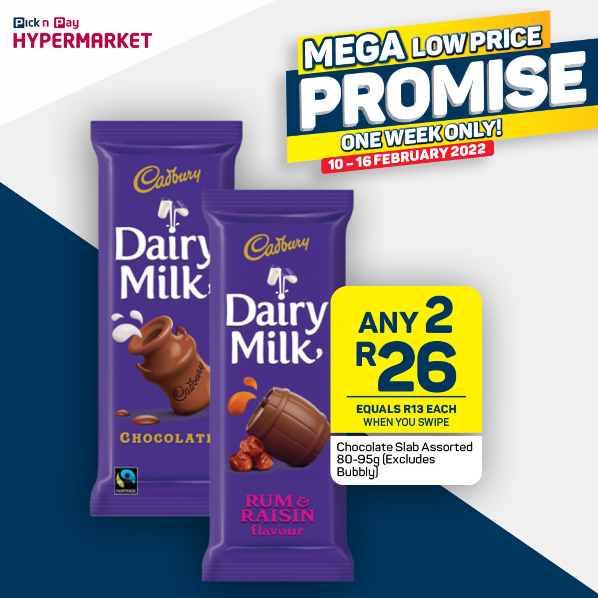 Chocolate Slab Assorted 2x8095g offer at Pick n Pay Hypermarket