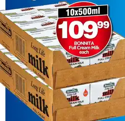Choppies Bonnita Full Cream Milk offer