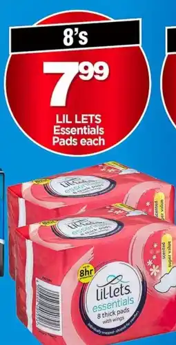 Choppies Lil Lets Essentials Pads offer