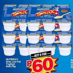 Choppies NutriDay Snax Low Fat Yoghurt offer