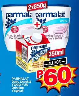 Choppies PARMALAT Dairy Snack & YOGO FUN Drinking Yoghurt offer