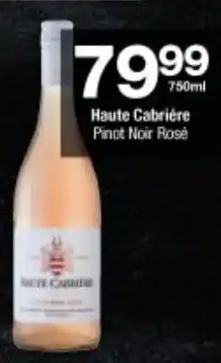 Checkers Haute Cabrière Pinot Noir Rosé 750ml offer