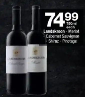 Landskroon Merlot, Cabernet Sauvignon, Shiraz, Pinotage 750ml