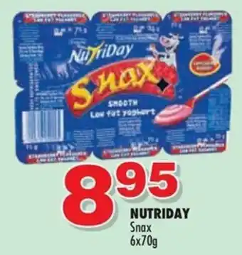 Elite Cash & Carry Nutriday Snax 6x70g offer