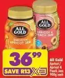 Shoprite All gold - apricot & peach jam offer