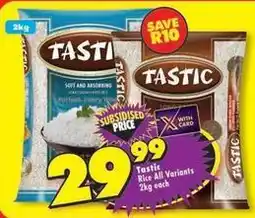 Shoprite Tastic - rice all variants offer