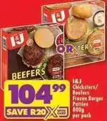 Shoprite Frozen - chicksters/beefers burger patties offer