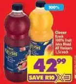 Shoprite Krush - 100% fruit juice blend offer