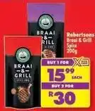 Shoprite Robertsons - braai & grill spice offer