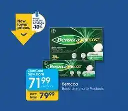 Clicks Berocca - boost or immune products offer