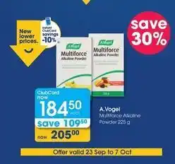Clicks Multiforce alkaline powder offer