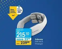 Clicks Safeway - ems neck massager offer