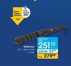 Clicks Safeway - 2-in-1 spiral hair curler offer