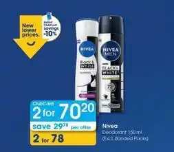Clicks Nivea - deodorant offer